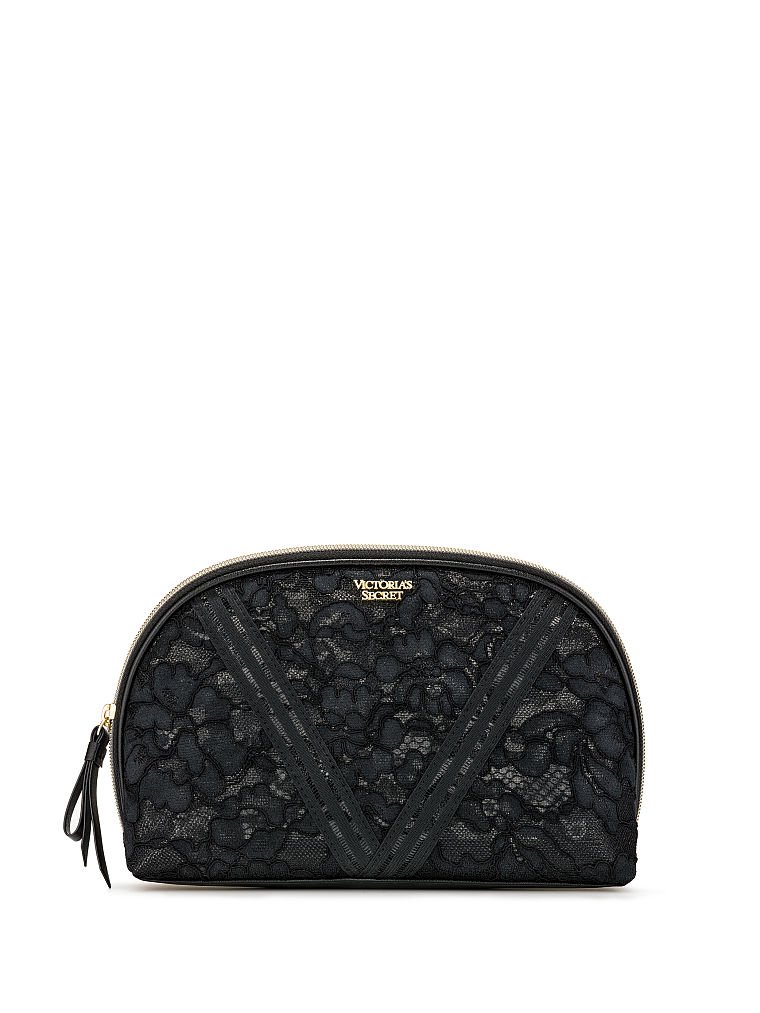 VICTORIAS/FLORAL LACE GLAM BAG (BLACK DENTELLE)