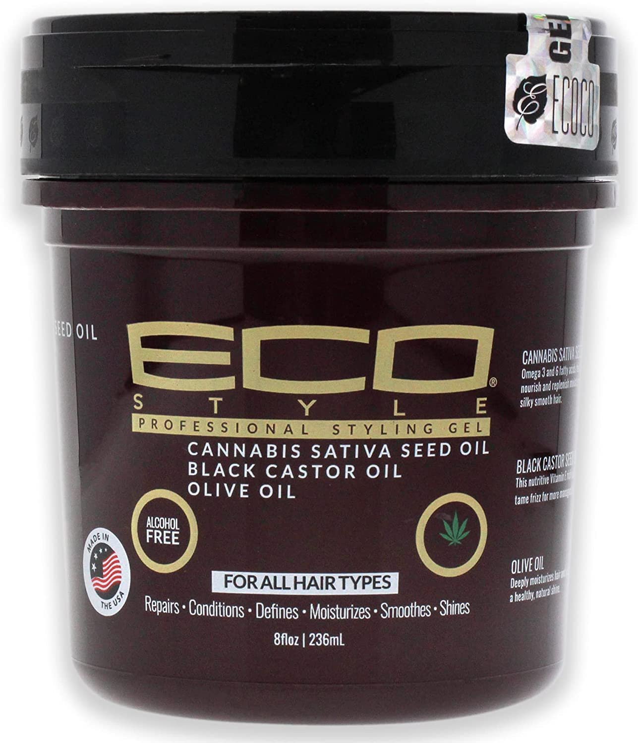 ECOSTYLE CANABIS SATIVA OIL STYL GEL 16 Z