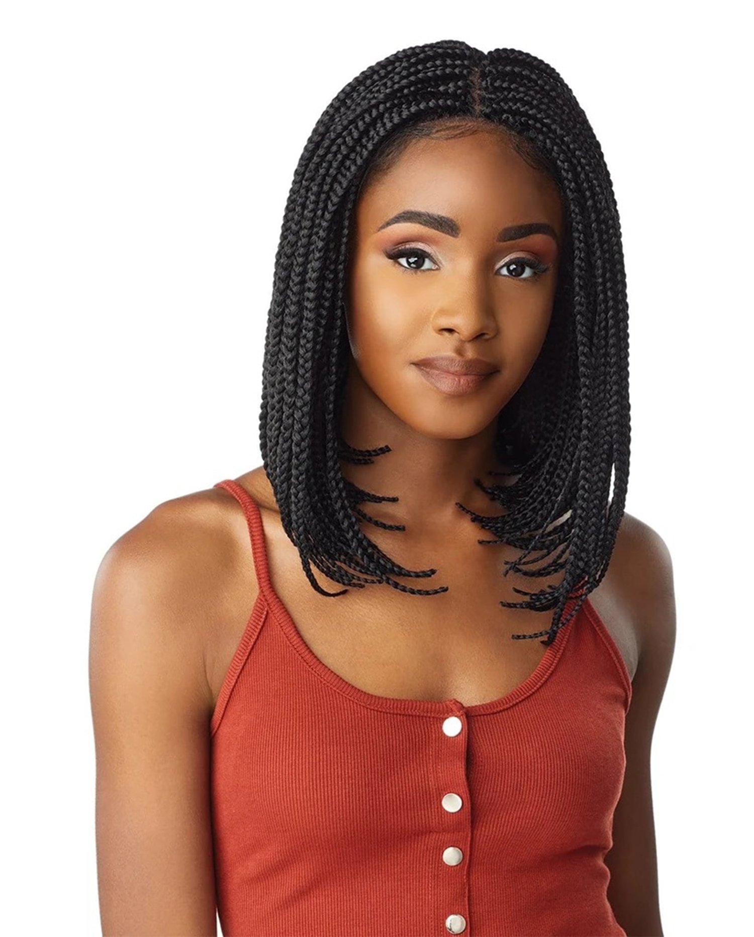 SENSATIONNEL/CLOUD 9 4X4 BRAIDED LACE WIG" BOX BRAID BOB"