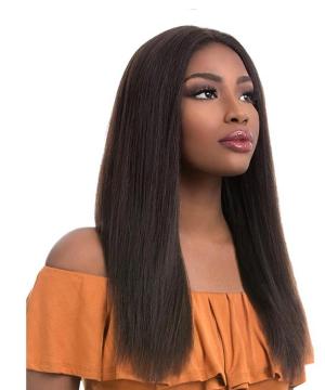 SENSATIONNEL/LH NATURAL STRAIGHT 4"2A FULL HAND-TIED SWISS LACE WIG