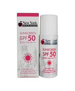 New York Fair & Lovely Sunscreen SPF 50  3oz